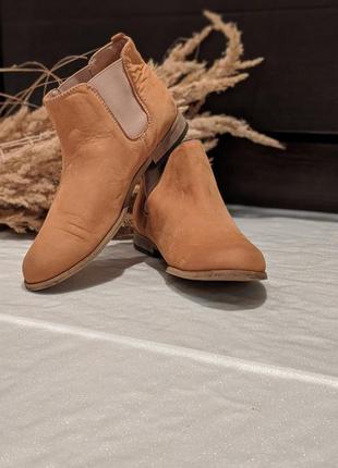 Челсі черевики руді шкіряні