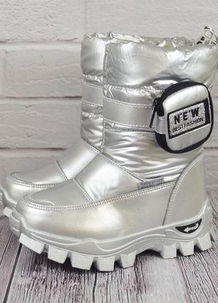Сноубутси, чобітки зимові на овчині для дівчинки томм 28-35 розмір. модель 10104f