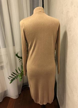 Тёплое модное платье с длинным рукавом м3 фото