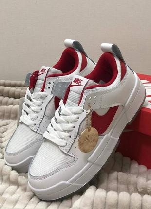 Кросівки nike dunk disrupt low white red1 фото