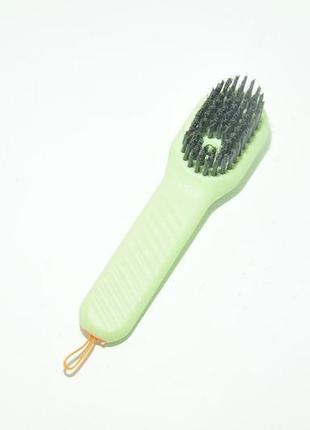 Універсальна щітка з дозатором миючого засобу cleaning brush green5 фото