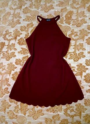 Стильное нарядное фактурное платье select, сост. отличное. размер 14/42. сток!2 фото