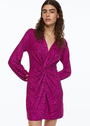 Платье-кимоно мини h&m