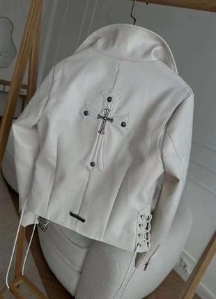 Косуха,куртка в стиле chrome hearts🖤🖤🖤