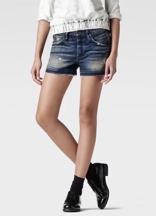 G-star raw arc bf ripped short women's denim shorts женские, джинсовые шорты