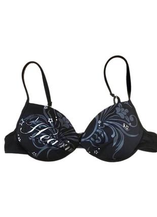 Винтажный верх от купальника heart с стразами типу sinful vintage y2k 2000s