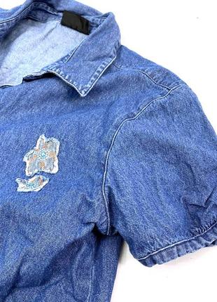 Рубашка стильная, джинсовая fiani feroti8 фото