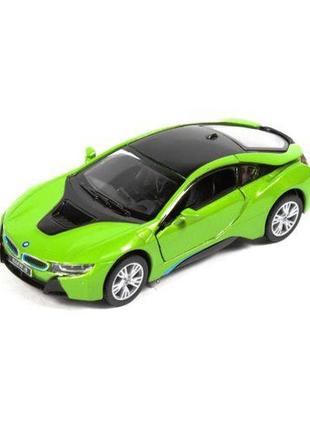 Машинка kinsmart "bmw i8" (зелена)1 фото
