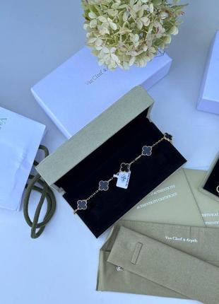 Браслет женский клевер брендовый в стиле van cleef