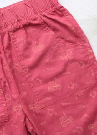 Легкие коттоновые шорты в принт с техникой george 5-6 лет2 фото