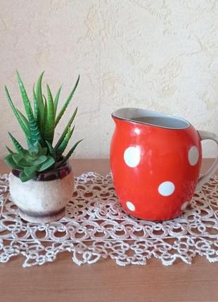 Вінтаж, порцеляна, молочник, "горох", баранівка, ссер.