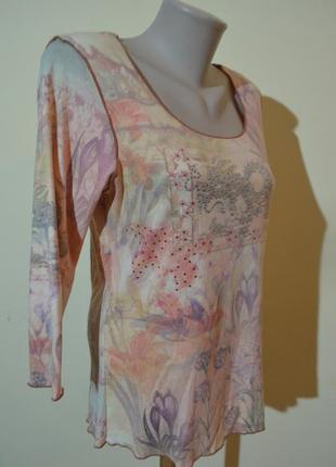 Красивая нежная трикотажная кофточка блузочка4 фото