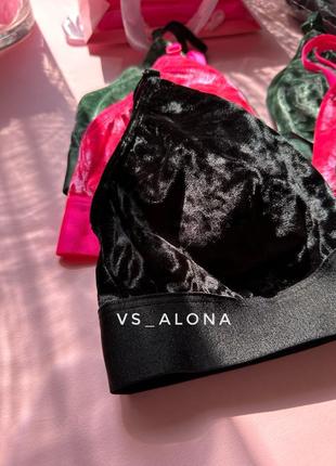 Новинка! топ бюст вельветовый оригинал victoria’s secret pink виктория сикрет4 фото