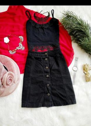 Трендова спідниця джинс на гудзики new look турція