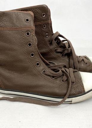 Кеды фирменные converse, кожаные3 фото