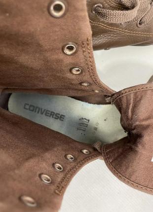 Кеды фирменные converse, кожаные5 фото