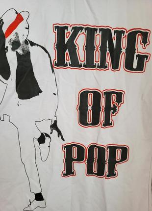 Футболка унисекс мужчина женщина подросток ребенок джексон майкл pop king поп король3 фото