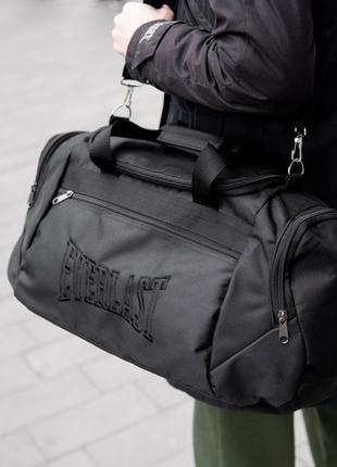 Спортивная сумка everlast черная тканевая для спортзала на 36 литров городская дорожная2 фото