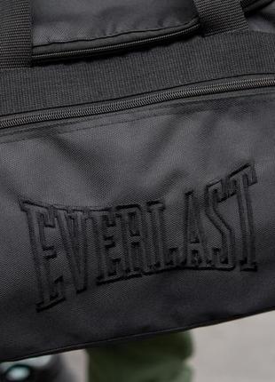 Спортивная сумка everlast черная тканевая для спортзала на 36 литров городская дорожная4 фото