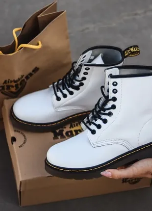 Чоботи демісезон dr.martens 1460 white🍁