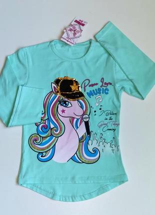 Туника,джемпер,  девочки ,пайетки перевертыши., пайетки меняют цвет единорог .