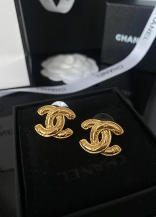 Брендовые серьги позолота, люкс качество