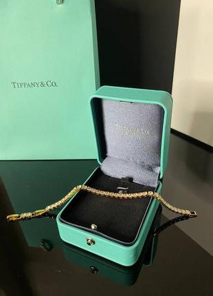 Tiffany/ тіффані підвіска, посріблення, з цирконієм. у брендовому преміумпакованні — тіффані коробочка, пакет
