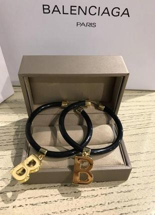 Серьги баленсиага, позолота