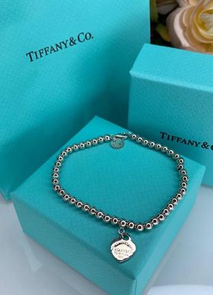 Tiffany тиффани браслет с сердцем, серебро 925 пробы. люкс качество. упаковка тиффани. подарок девушке!2 фото