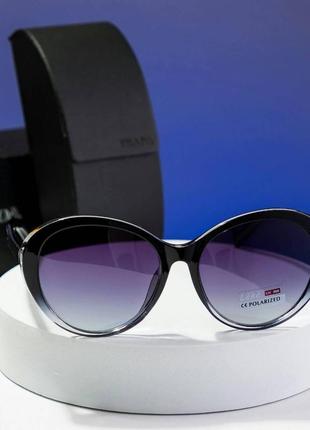 Брендовые солнцезащитные очки пластиковые, круглые2 фото