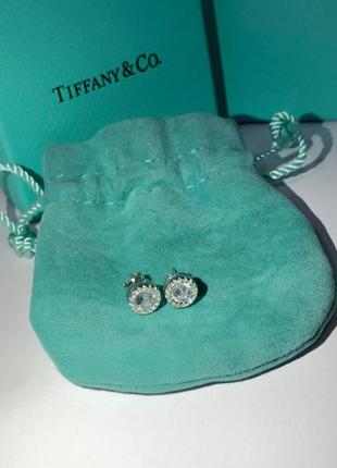 Tiffany тиффани серьги, серебро 925 пробы. красивая упаковка. идеально на подарок девушке.