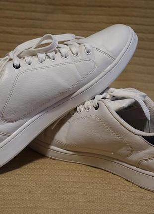 Фірмові білі шкіряні кросівки lacoste nistos cre франція. 10 р. ( 44 1/2 )