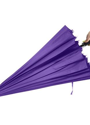 Механический зонт lesko t-1001 purple 24 спицы женский одноцветный от дождя2 фото