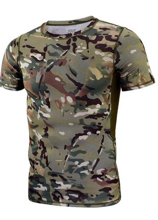 Тактична футболка з коротким рукавом a159 camouflage cp xl