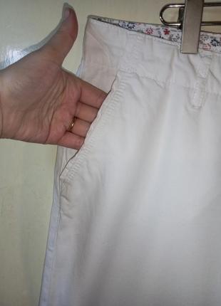 Натуральні-коттон,літні білі,звужені штани-джинси з кишенями,великого розміру,yessica c&a6 фото