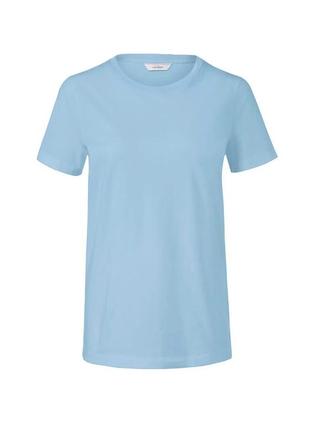 Базовая футболка голубая органический хлопок — tchibo® германия xl-xxl2 фото