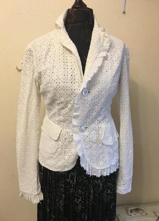 Безподобноі краси жакет піджак з прошви з асіметрією