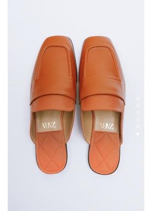 Шлепки лоферы zara