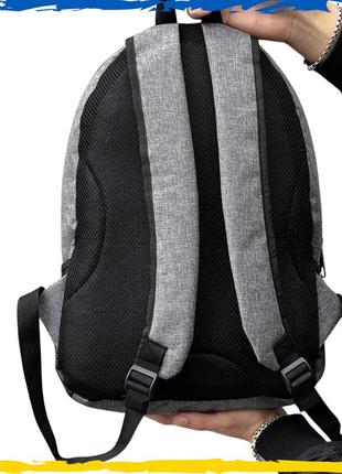 Рюкзак adidas сірий, адідас. вмісткий рюкзак, брендовий, солідний. 2 відділення. унісекс2 фото