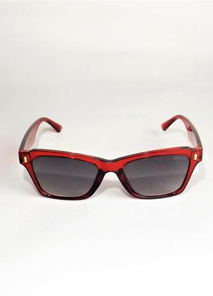 Очки женские солнцезащитныеceline 40058 черно- красные глянец2 фото