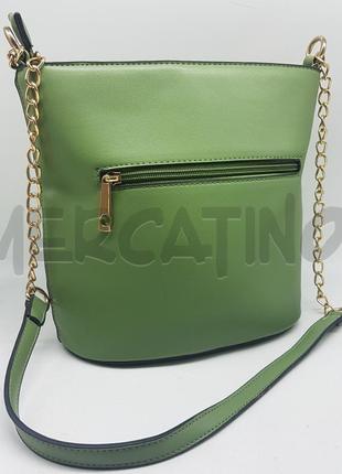 Новая зелёная сумка с зелёным цветом,солом'яна сумка,сумка с плетением,шкіряна сумка натуральна шкір3 фото