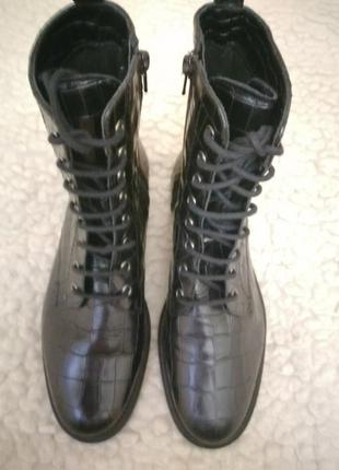 Высокие кожаные женские ботинки берцы manguun 41-42 размер