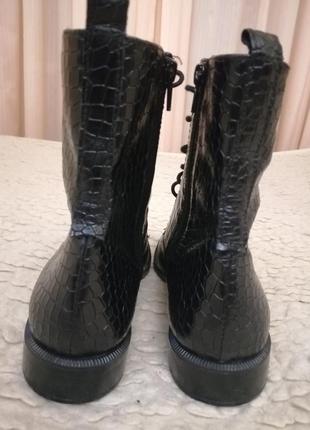 Высокие кожаные женские ботинки берцы manguun 41-42 размер