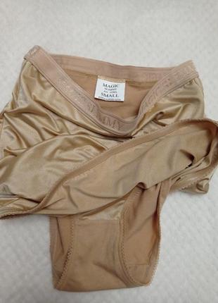 Magic slimmy,италия! бежевая утягивающая корректирующая юбка (юбка-утяжка) с трусиками.5 фото