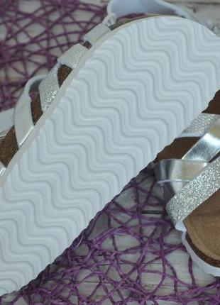 30 размер фирменные новые босоножки сандалии для девочки на пробковой подошве lc waikiki вайки6 фото