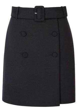 Чорна спідниця на запах класична спідниця з паском boden massimo dutti юбка карандаш юбка на запах классическая юбка