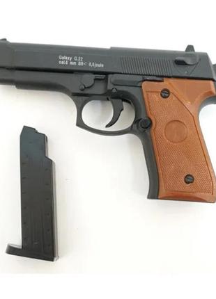 Уценка!!! страйкбольний пістолет "берета 92" galaxy g22-uc метал, чорний