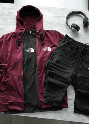 Зиппер + штаны ▪︎ спортивный костюм с капюшоном the north face