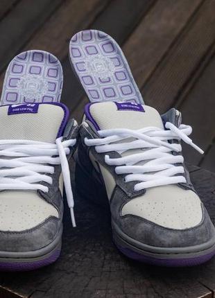 Кроссовки найк мужские nike sb dunk low grey purple, мужские кроссовки найк датк, кроссовки мужские весна-осень8 фото