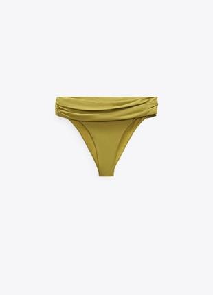 Zara асимметричный купальник, топ и трусики бикини8 фото
